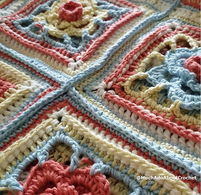 Daffodil Granny Square Cushion