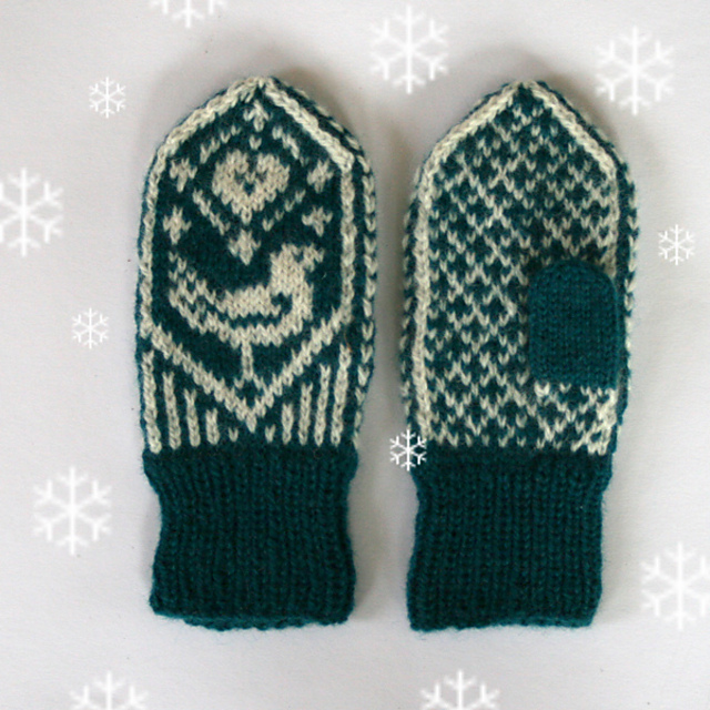 Liten Fugl | Bird Mittens