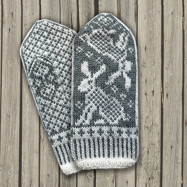 Hare mittens