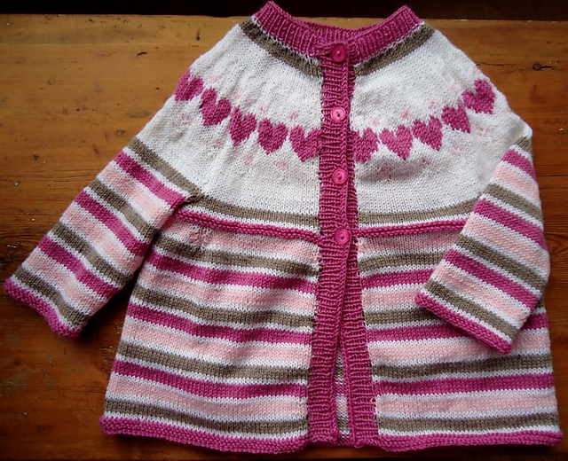 Girly A-line Yoke Cardigan 