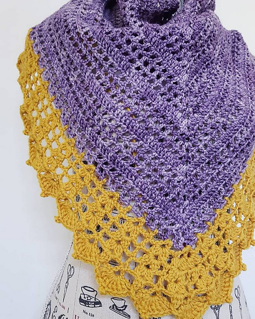 Ravelry Timeless Fields Shawl pattern by Buttonnose Crochet