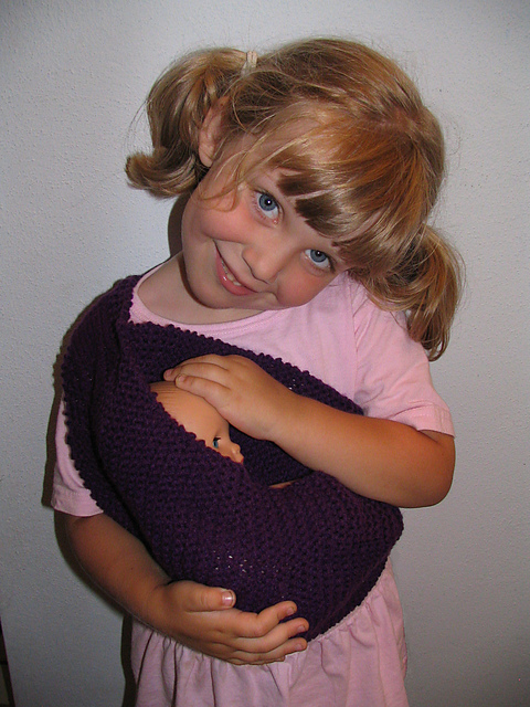 Child-Sized Playtime Knitted Pouch Sling