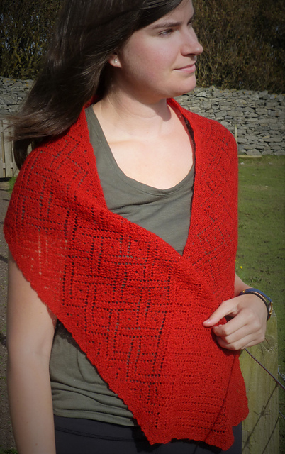 Lace Celtic Knot Shawl