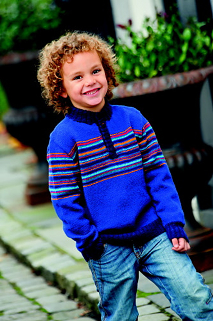1201-16 Striped Sweater