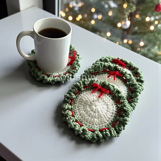 Christmas Wreath Coaster