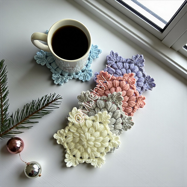 Cozy Flake Coaster