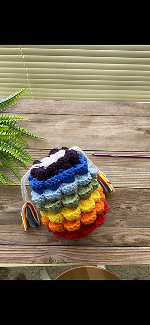 Rainbow 3d Drawstring Bag