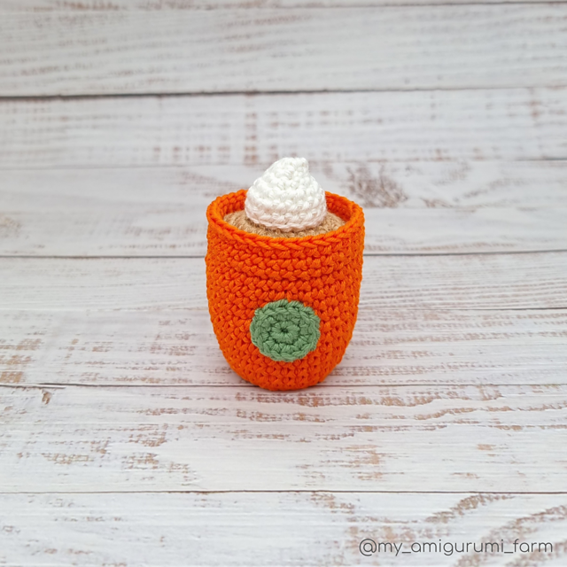 Pumpkin Spice Latte Amigurumi