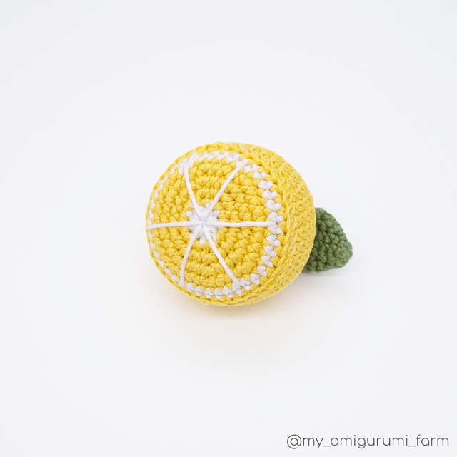 Amigurumi Lemon Half