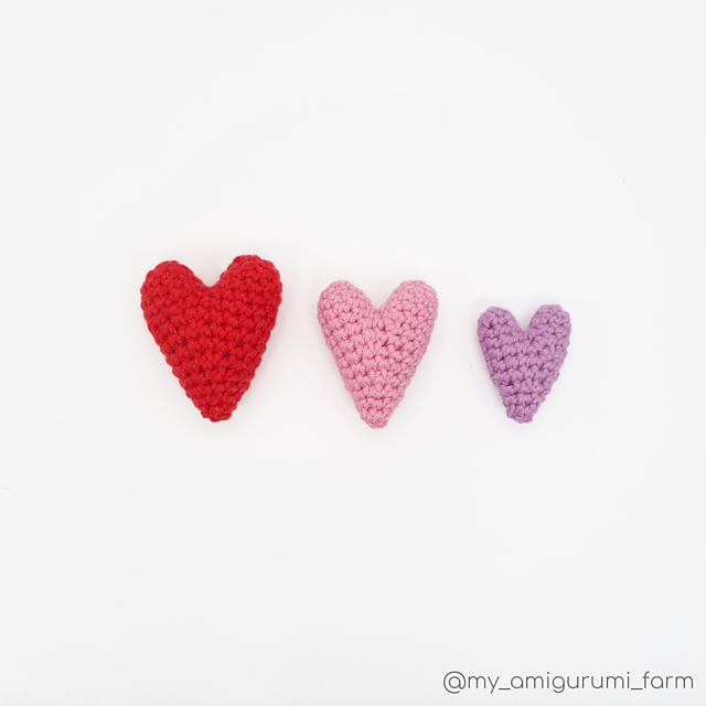 Heart Amigurumi (3 sizes)