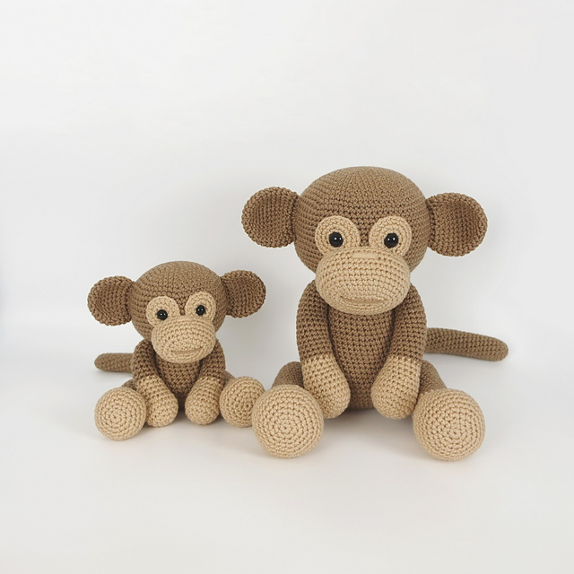 Monkey Amigurumi - Big & Small