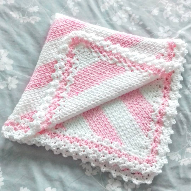 Candy Stripe Baby Blanket
