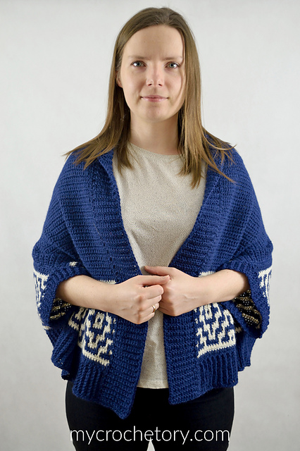 Mosaic Cocoon Cardigan