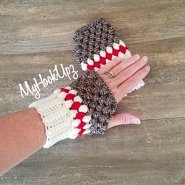 Puff Fingerless Gloves