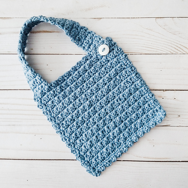 Square Rosette Baby Bib