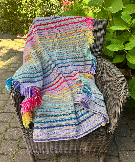 Rainbow Lapgan Blanket