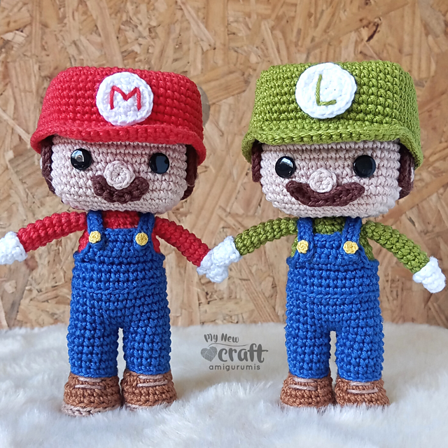 Mario and Luigi Amigurumi