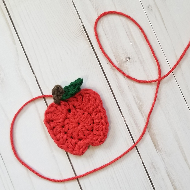 Red Delicious Apple Applique