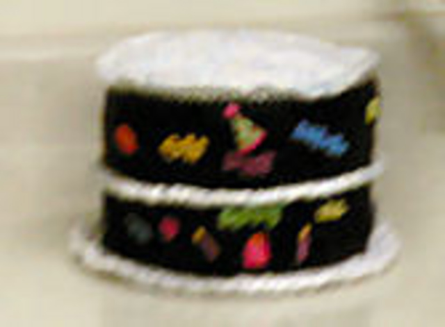 Birthday Cake Hat or Centrepiece In Single Crochet