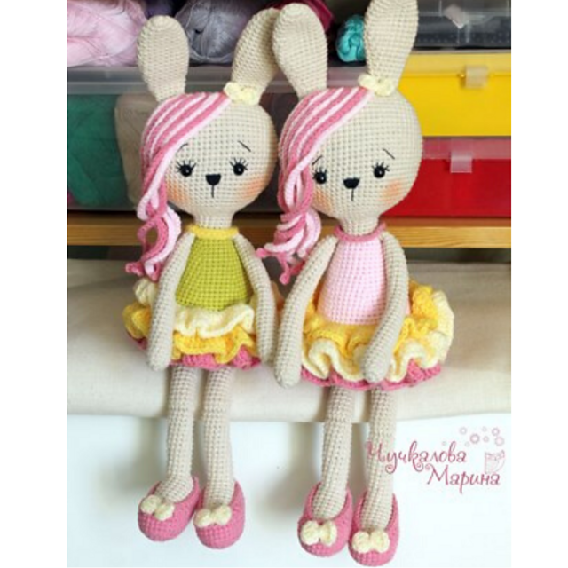 Bunny in lush skirt