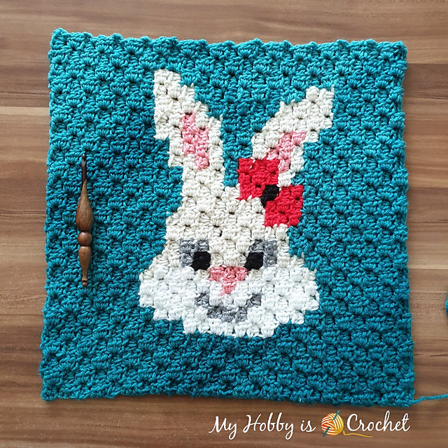Sassy Bunny C2C Square