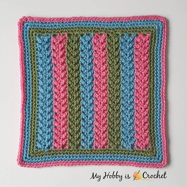 Framed Herringbone 12” Square