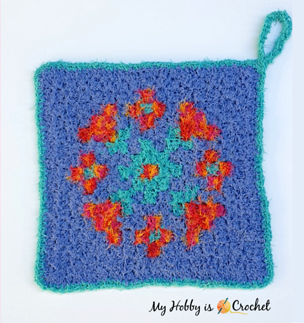 Mandala Flowers Scrubby
