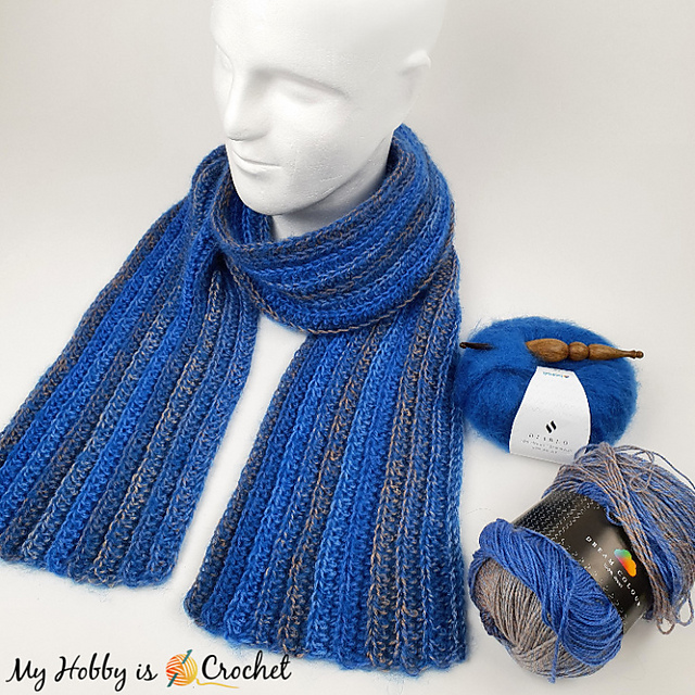 Coastline Ribbed  Scarf