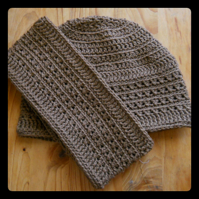 Rustic hat and ear warmer