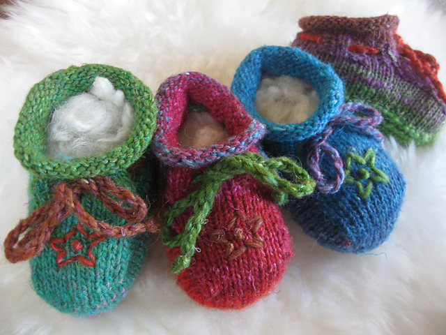 Silk Garden Sock Mix'n'Match Baby Booties