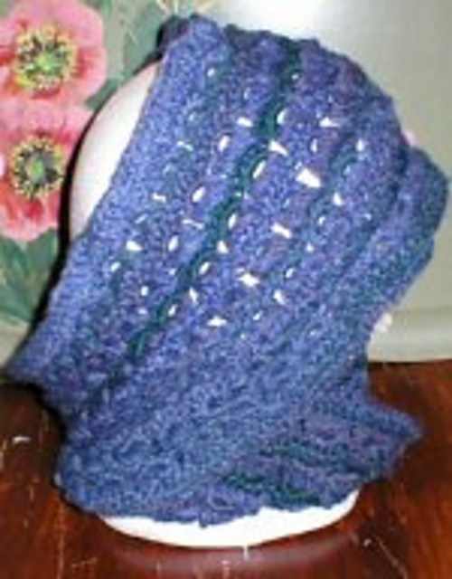 Broomstick Lace Crochet Halo Scarf