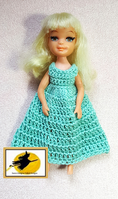 Gown For Tiny Teen 5 inch Doll