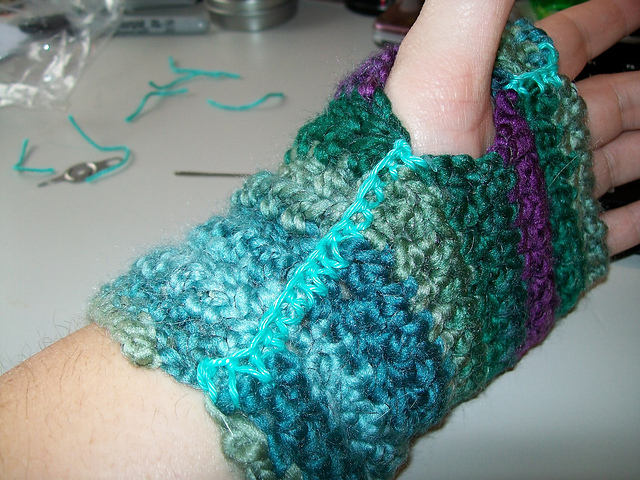 Super Simple Fingerless Gloves