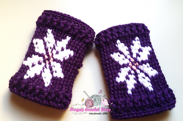 Fair Isle Fingerless Gloves