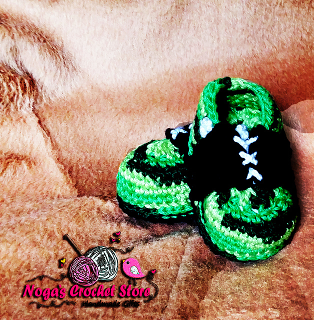 Greenish Baby Slippers