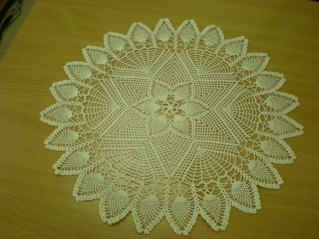 Table Centre "White and Turquoise"
