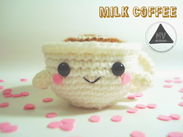 Milk Coffee Cup Amigurumi