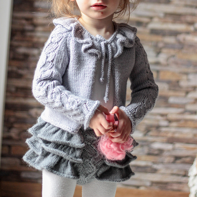 Short Cardigan Ivy Ruffle