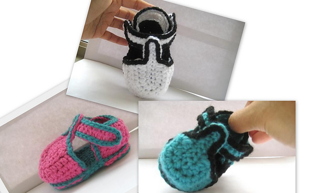 T-strap Baby Booties