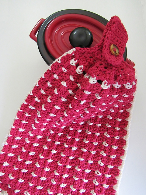 Block Stitch Kitchen Towel