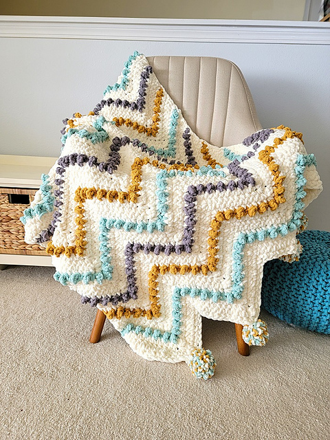 Modern Ripple Blanket