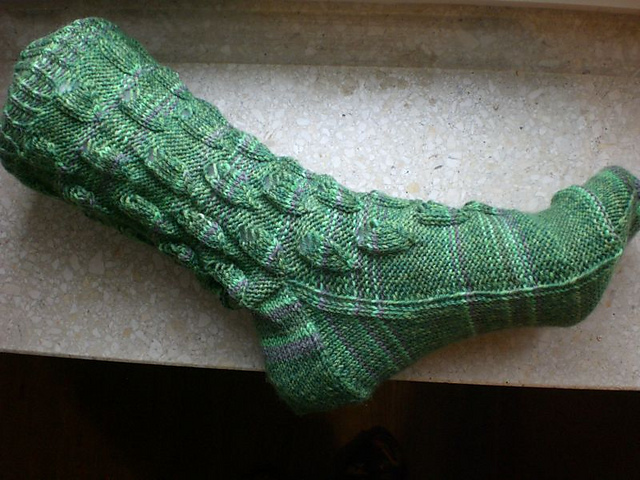 Karibik - Socken mit Blattmuster