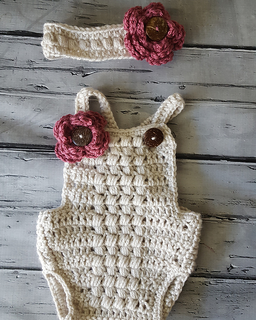 Puff Stitch Romper