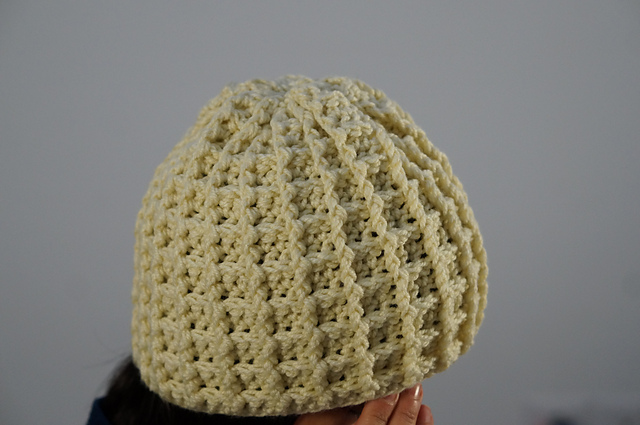 Waffle stitch beanie