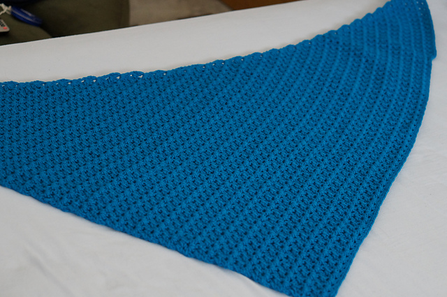 V stitch shawl