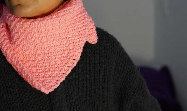 Moss stitch bandana