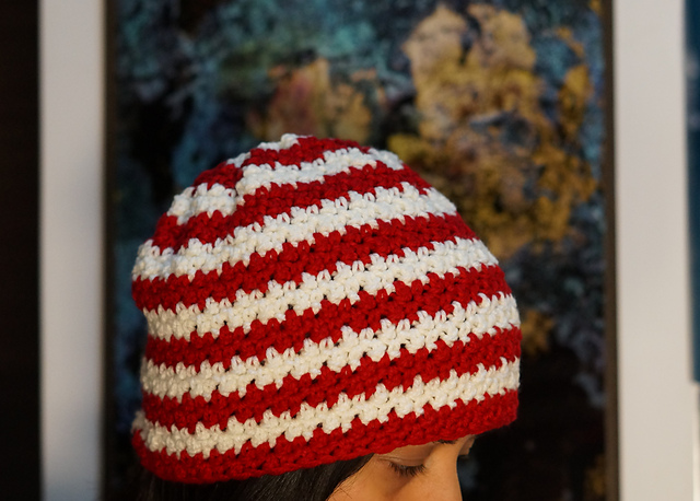 Houndstooth beanie