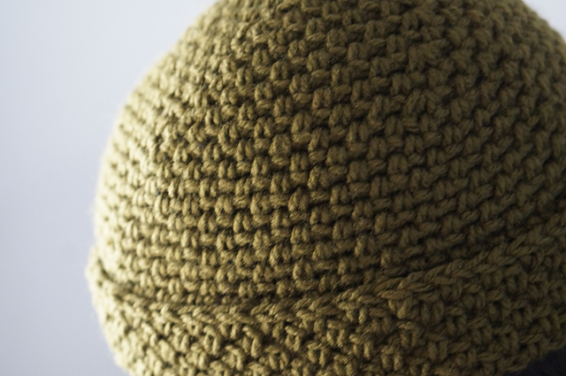 Linen stitch fisherman beanie