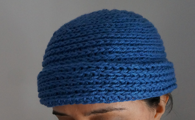 Knit stitch fisherman beanie