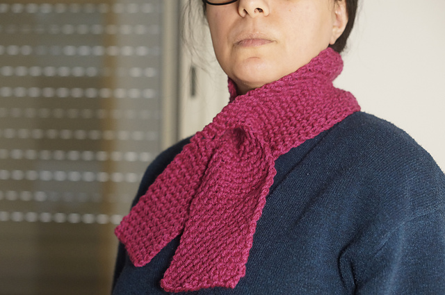 Linen stitch scarf